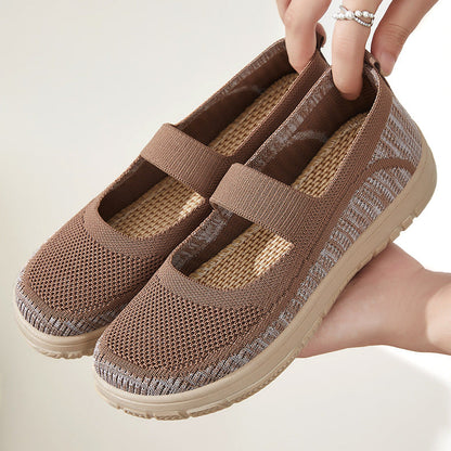 Damen Ballerinas Bequem Atmungsaktiv Heidi Mode