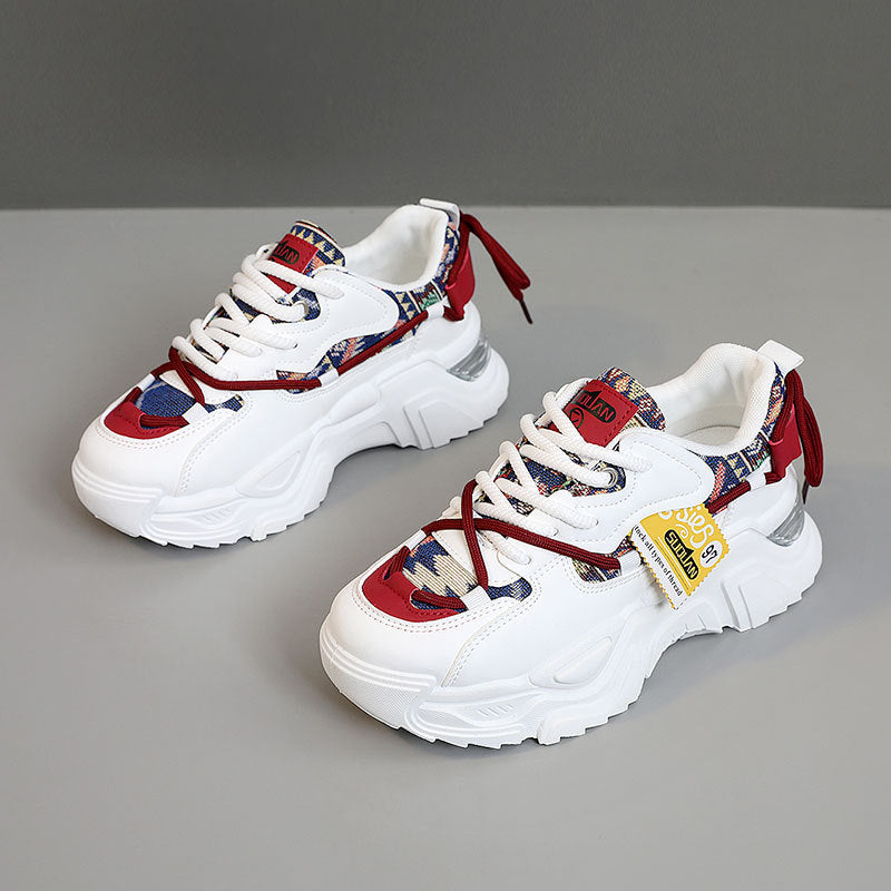 Damen Sneaker Sportlich Chunky Strapazierfähig