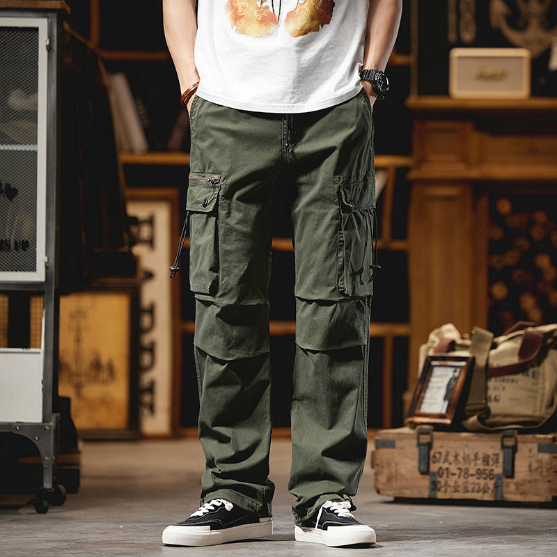 Herren Cargo-Hose Mehrertaschen Freizeit-Hose