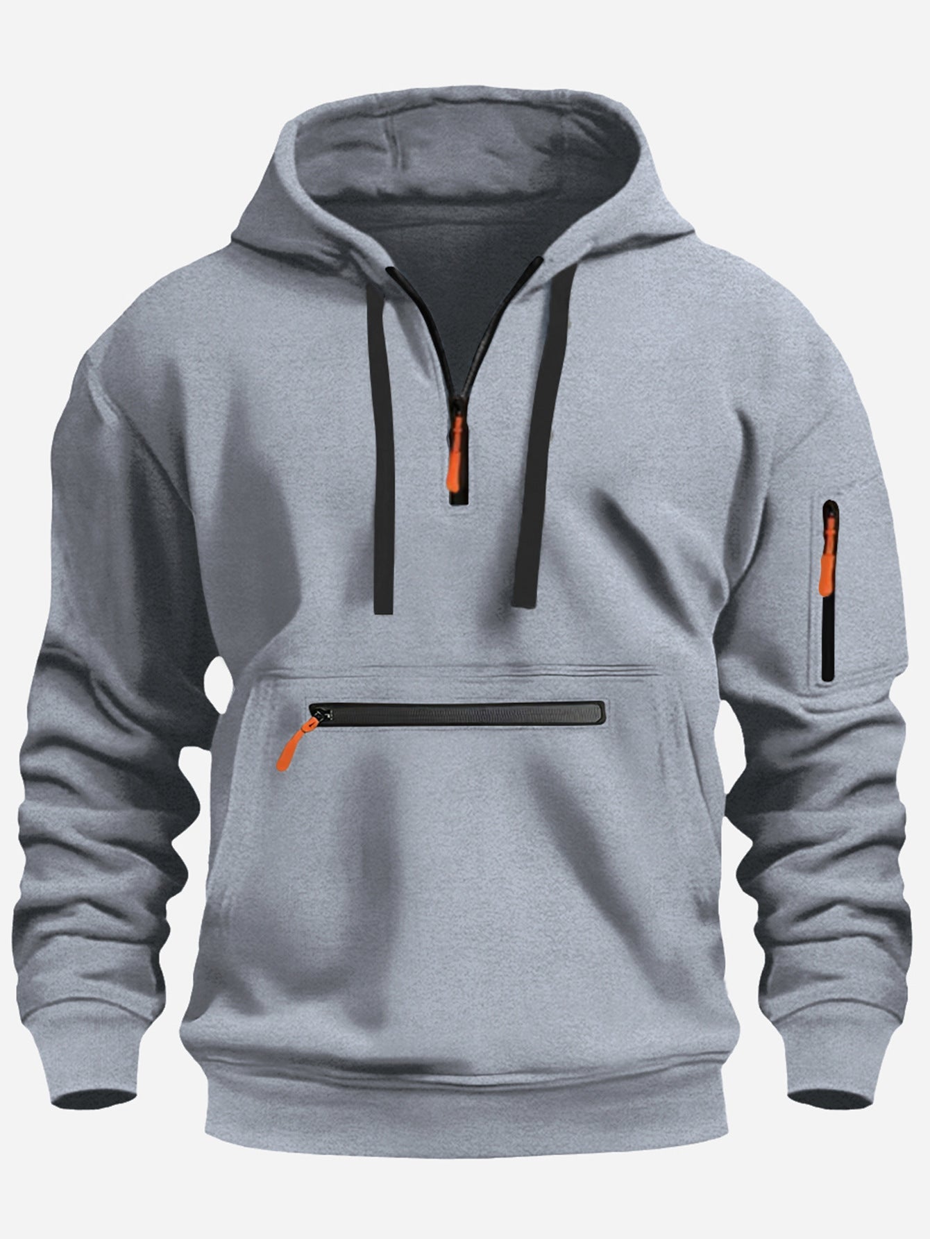 Funktionspullover Herren Kapuzenpullover Sportlich Modern