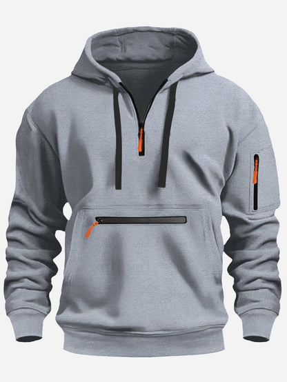 Funktionspullover Herren Kapuzenpullover Sportlich Modern