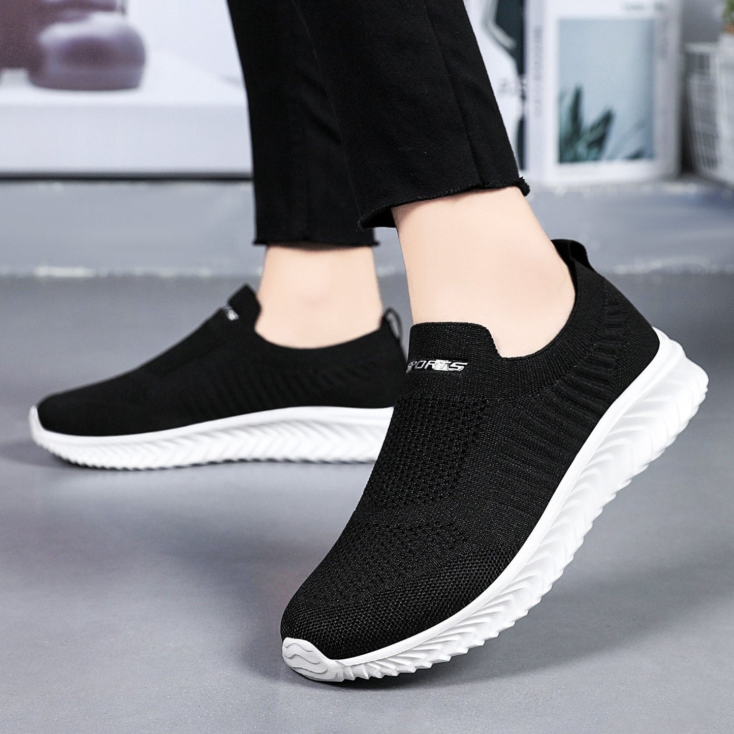 Damen Sneaker Slip-On Bequem Luftig Flexibel