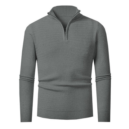 Herren Pullover Strick Modern Hochkragen Berlin Style