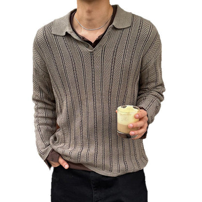 Lässiger Herren Strickpullover Casual Großstadtstyle