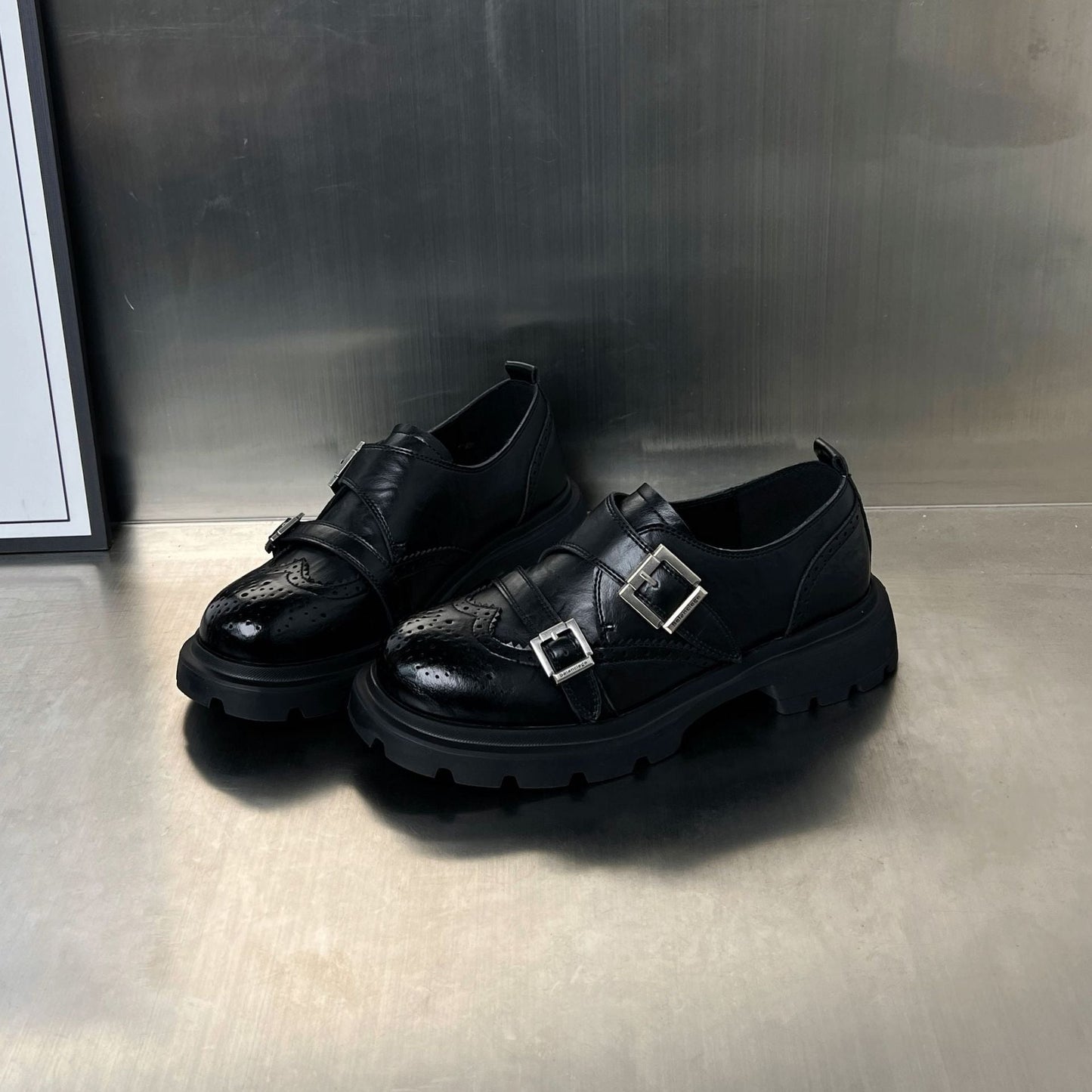 Damen Schnürschuhe Elegante mit Schnallen und rutschfester Sohle - BerlinGlamour