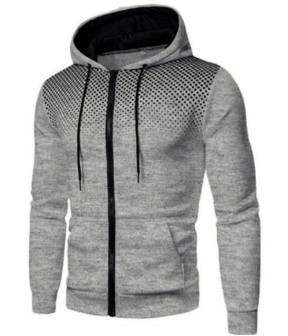 Herren Kapuzenpullover Sportlich Funktionell Reißverschluss