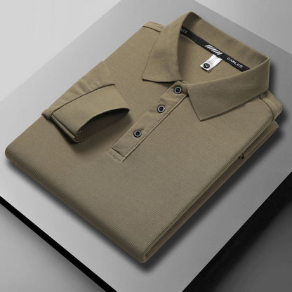 Herren Poloshirt atmungsaktiv Piqué mit Knopfleiste Elegent