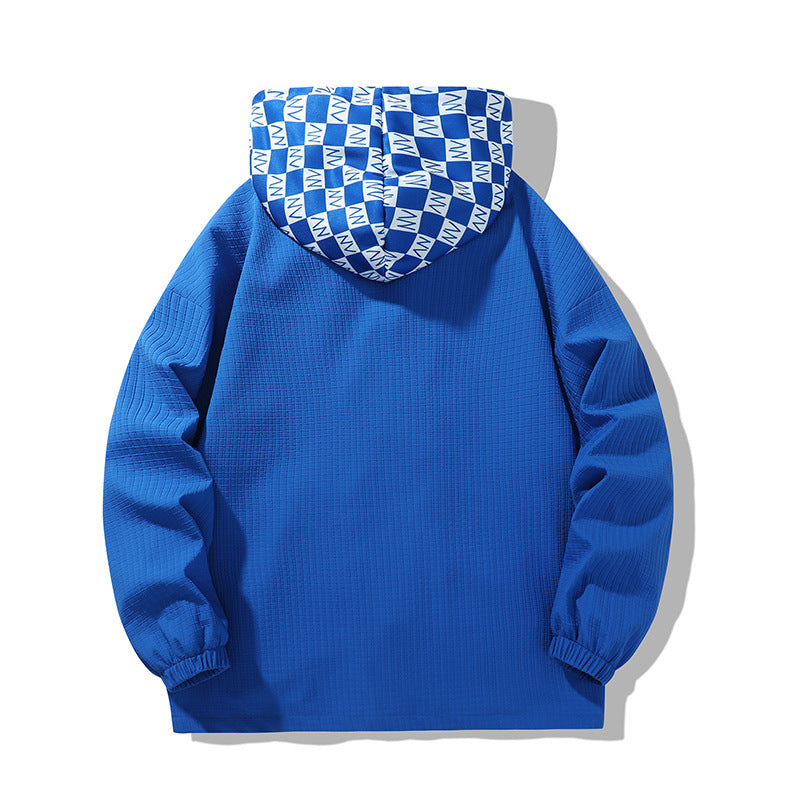 Herren Outdoorjacke atmungsaktiv verstellbares Kapuzen-Design