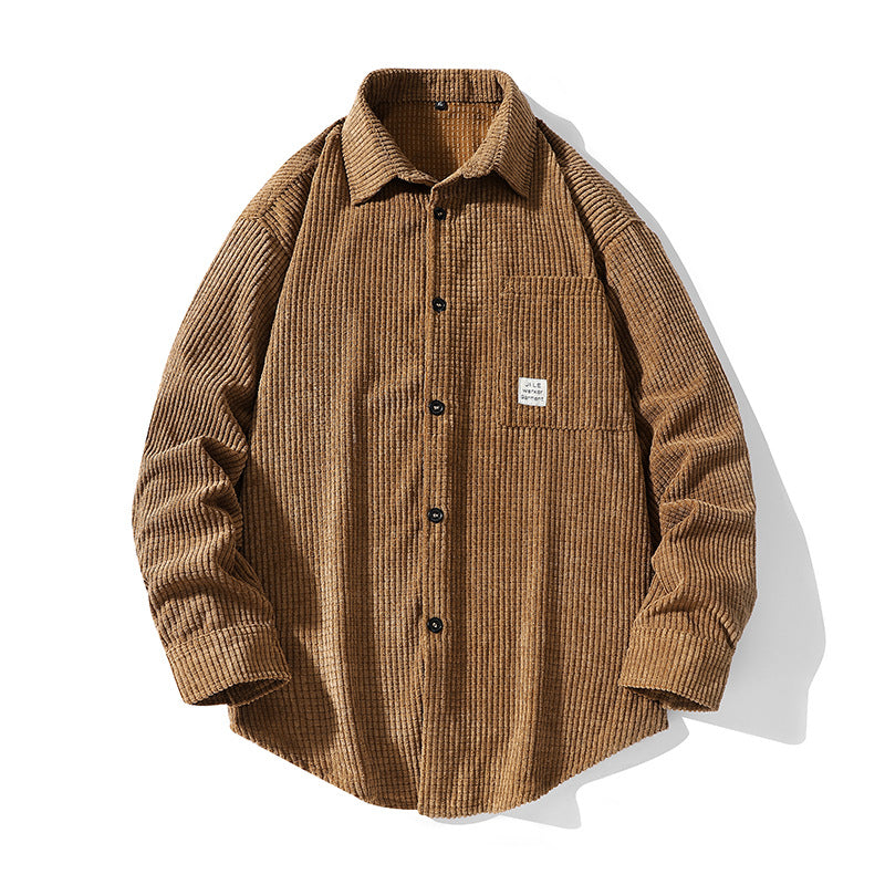 Herren Hemdjacke Strukturiert Gemütlich Modern