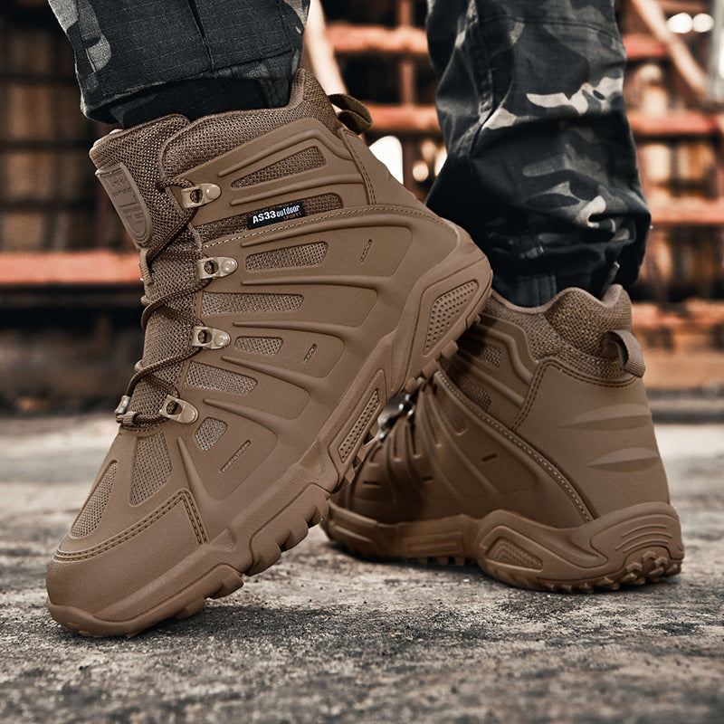 Herren Tactical Schuhe Knöchelstiefel Rutschfest Wasserdicht