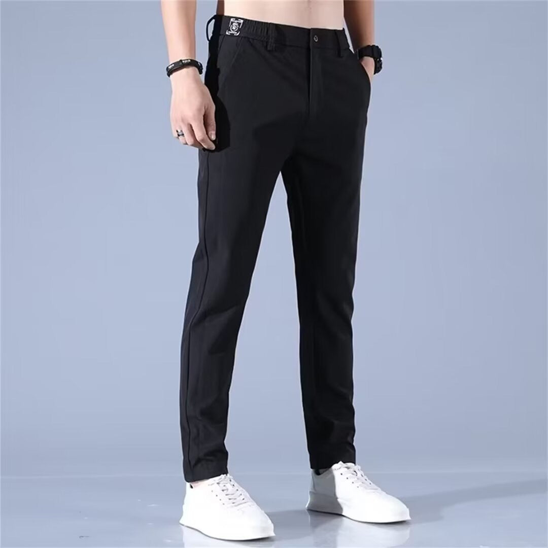 Herren Chino-Hose Sportlich Elastisch Mit Taschen