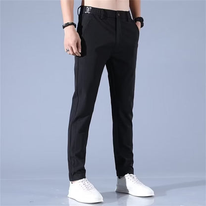 Herren Chino-Hose Sportlich Elastisch Mit Taschen