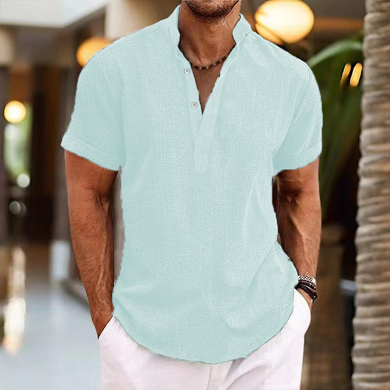 Herren Kurzarm-Shirt Freizeit Hemd Casual Berlin