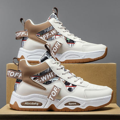 Damen Sneaker Sportlich High-Top Grafit Design
