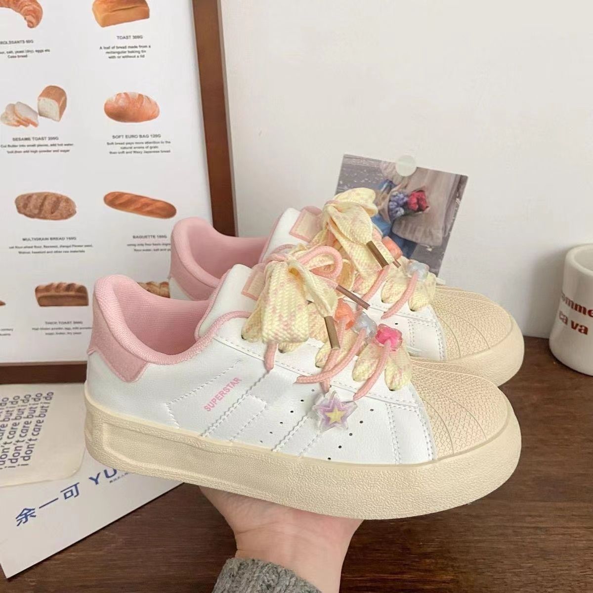 Damen Sneaker Floral Modisch Bequem