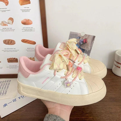 Damen Sneaker Floral Modisch Bequem