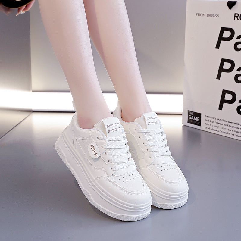 Damen Sneaker Plateau Atmungsaktiv Elegant