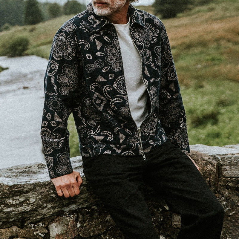 Herren Jacke Mit Floral Muster Praktisch Berlin
