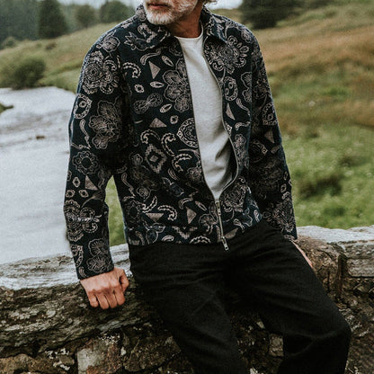 Herren Jacke Mit Floral Muster Praktisch Berlin
