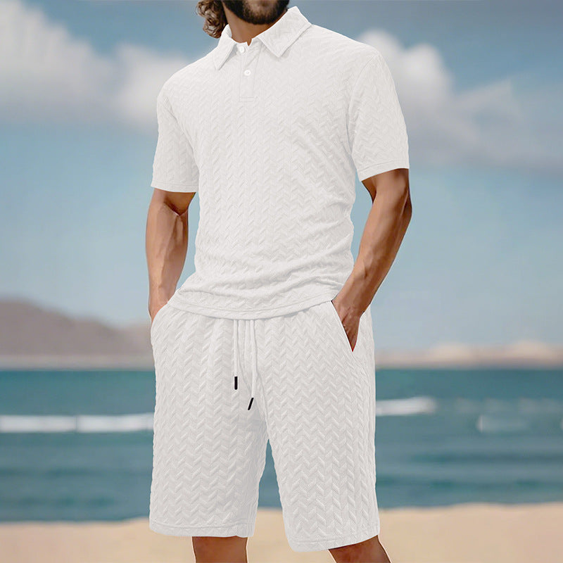 Herren Polo Shorts Set atmungsaktiv Modern Sportlich - BerlinGlamour
