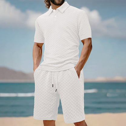Herren Polo Shorts Set atmungsaktiv Modern Sportlich - BerlinGlamour
