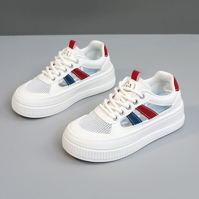 Damen Sneaker Sportlich Luftdurchlässig Komfort Sneaker