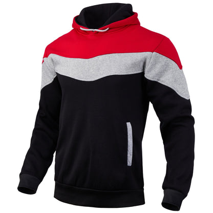 Herren Hoodie Sportlich Farbblock Design Modern