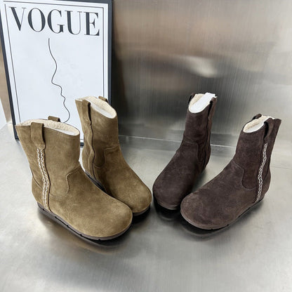 Damen Winterstiefel Weich Warm Kuschelig Schnee