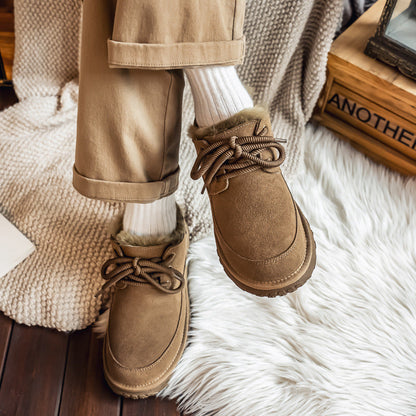 Damen Winterstiefel Bequem Warm mit Plüschfutter