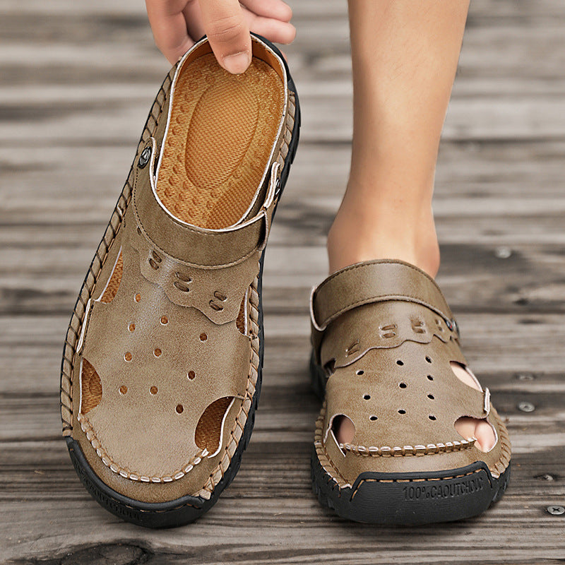 Damen Ledersandalen Sommerlich Offen atmungsaktiv