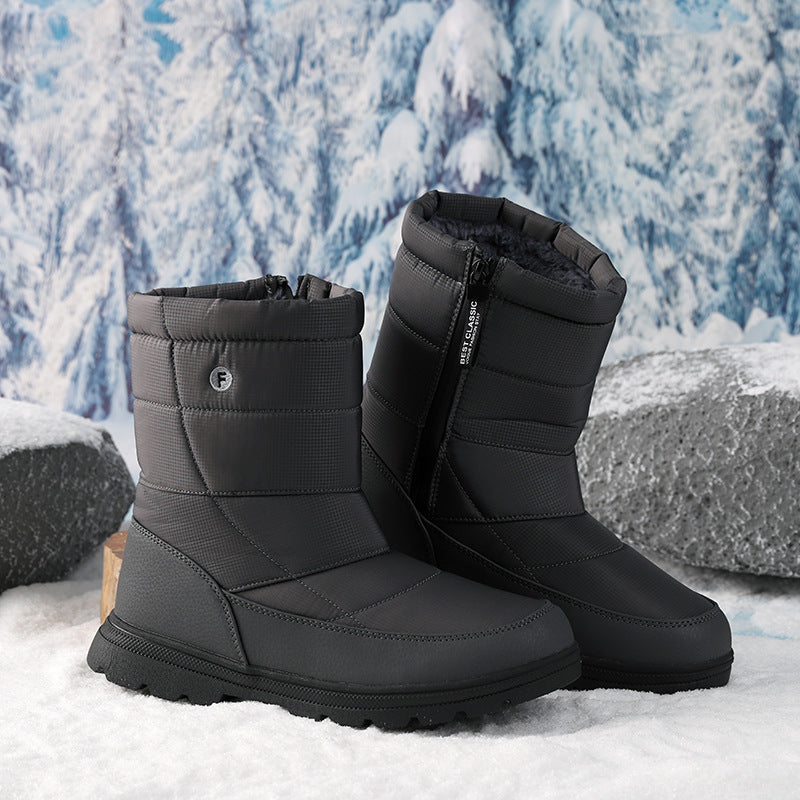 Damen Winterstiefel Isoliert Rutschfest Schnellverschluss - BerlinGlamour
