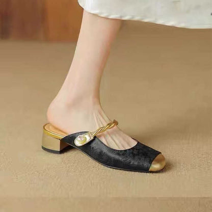 Damen Slingback Pumps Glänzend Hochhackig Party Schuhe