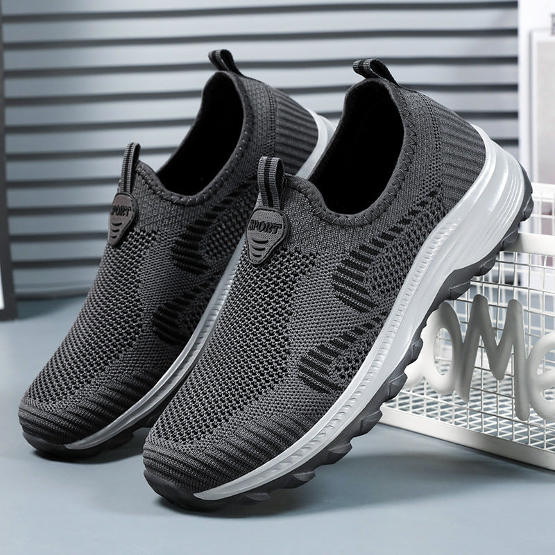 Damen Sportschuhe Bequem Atmungsaktiv Mesh Slip-On Sneaker - BerlinGlamour