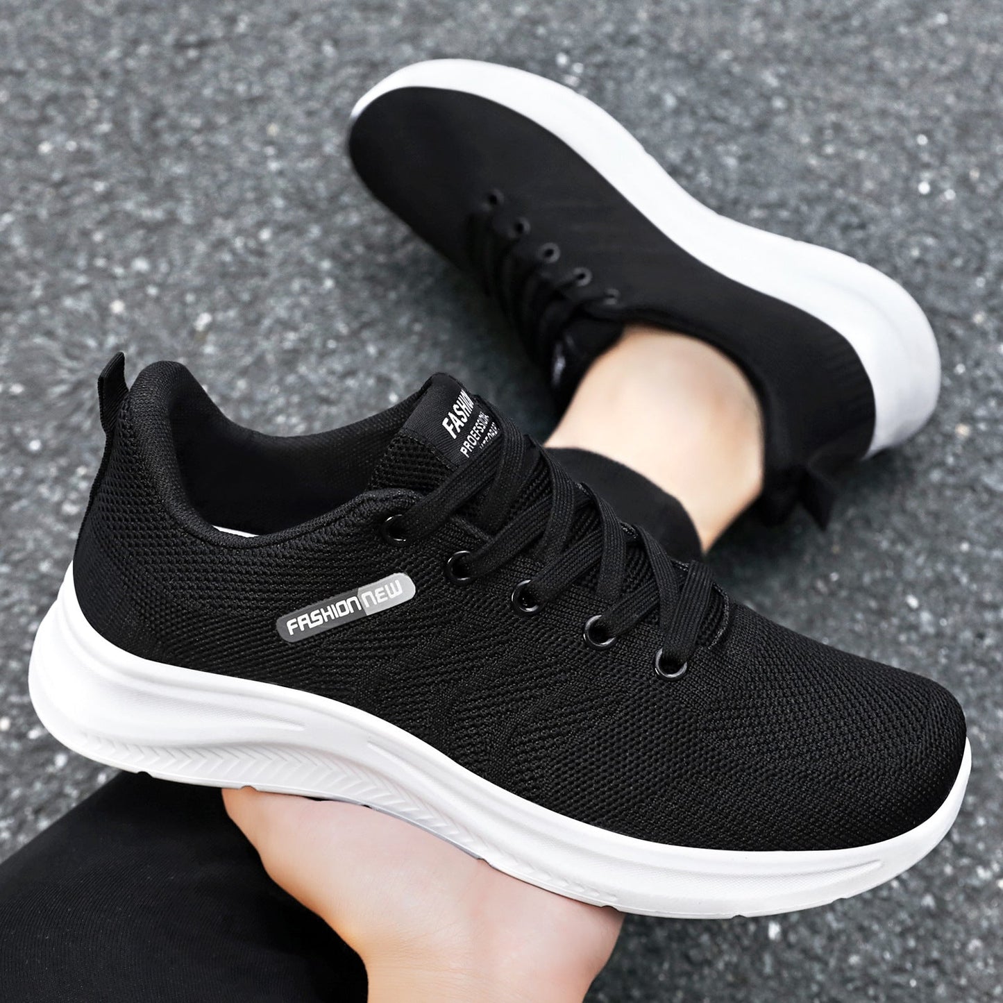Damen Sport-Sneaker Atmungsaktiv Flexibel Mesh Laufschuhe