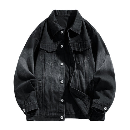 Herren Denimjacke Lässig Modern Mit Taschen