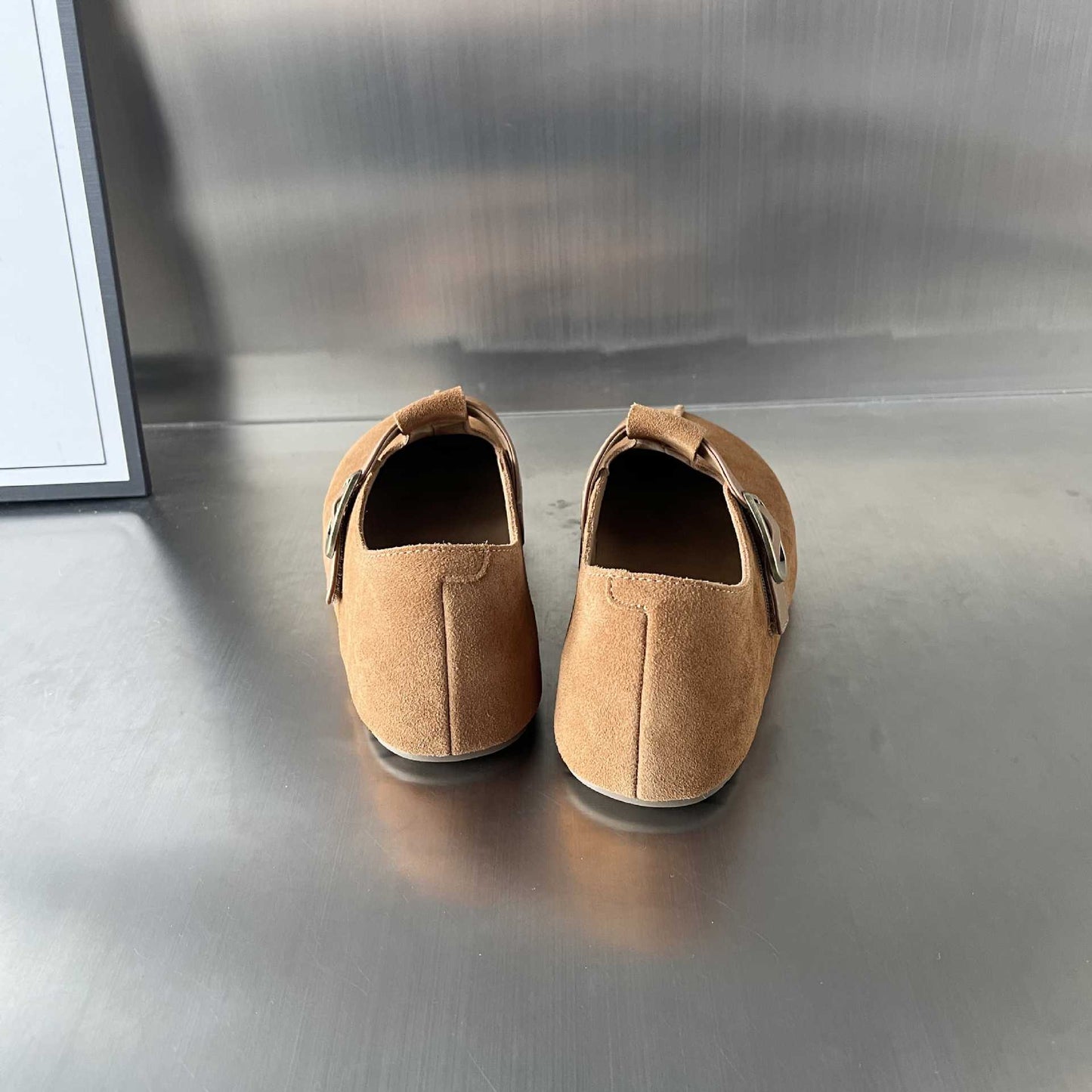 Damen Clogs Bequem Wildleder Ergonomisch Verstellbar