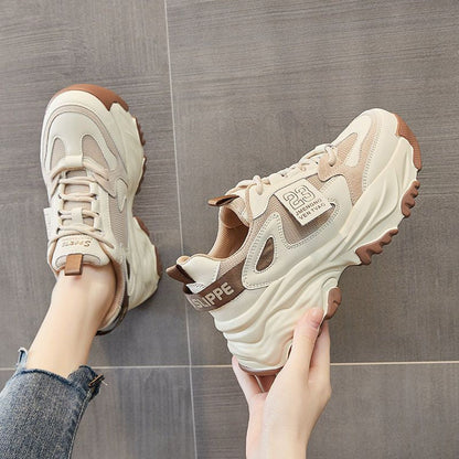 Damen Sneaker Sportlich Chunky atmungsaktiv Rutschfest - BerlinGlamour