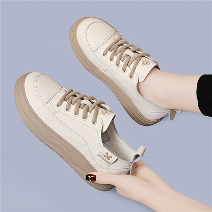 Damen Plateau Sneaker Minimalistisch Chic Schwarz