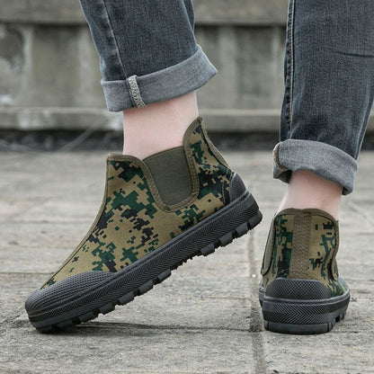 Damen Gummistiefel Robust Rutschfest Camouflage