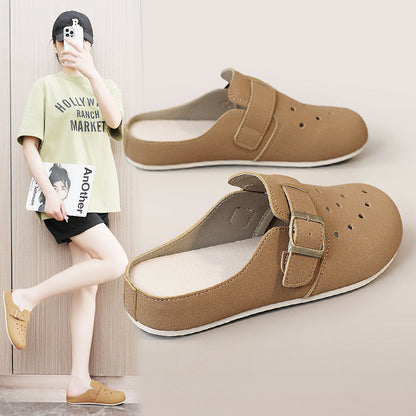 Damen Clogs Bequem atmungsaktiv mit Riemen - BerlinGlamour