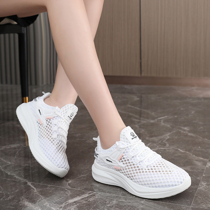 Damen Sneaker Atmungsaktiv Laufschuhe mit Rutschfestem Gummi