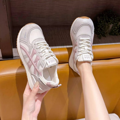 Damen Sneaker Retro Sportlich Atmungsaktiv Mit Dämpfung