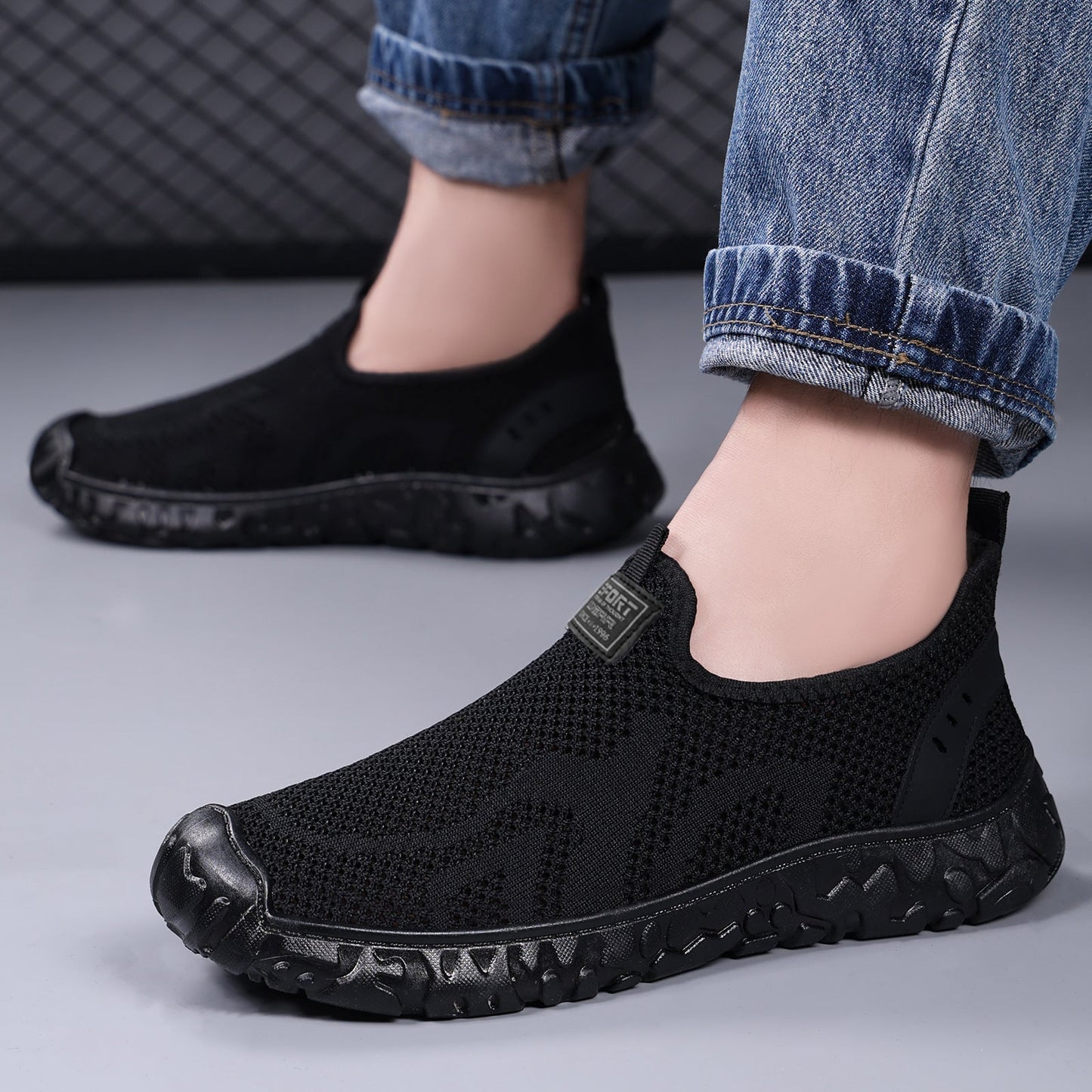 Damen Sneaker Sport Atmungsaktiv Mesh Bequem