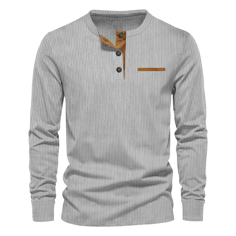 Herren Langarmshirt Gestreift Modern Berlin Style