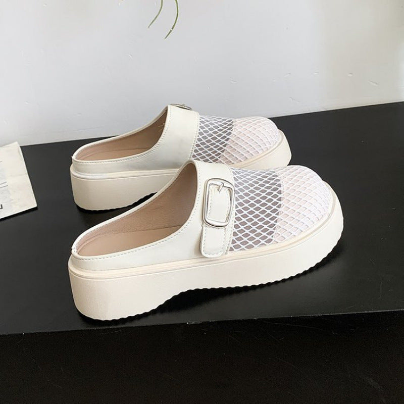 Damen Clogs mit Schnallen Design Trendy Sommer