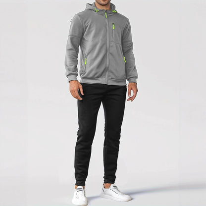 Herren Fleecejacke Sportlich Ergonomisch Mit Taschen - BerlinGlamour