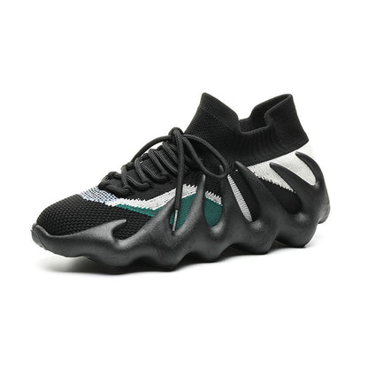 Damen Sneaker Bequem Elastisch Stoßdämpfend