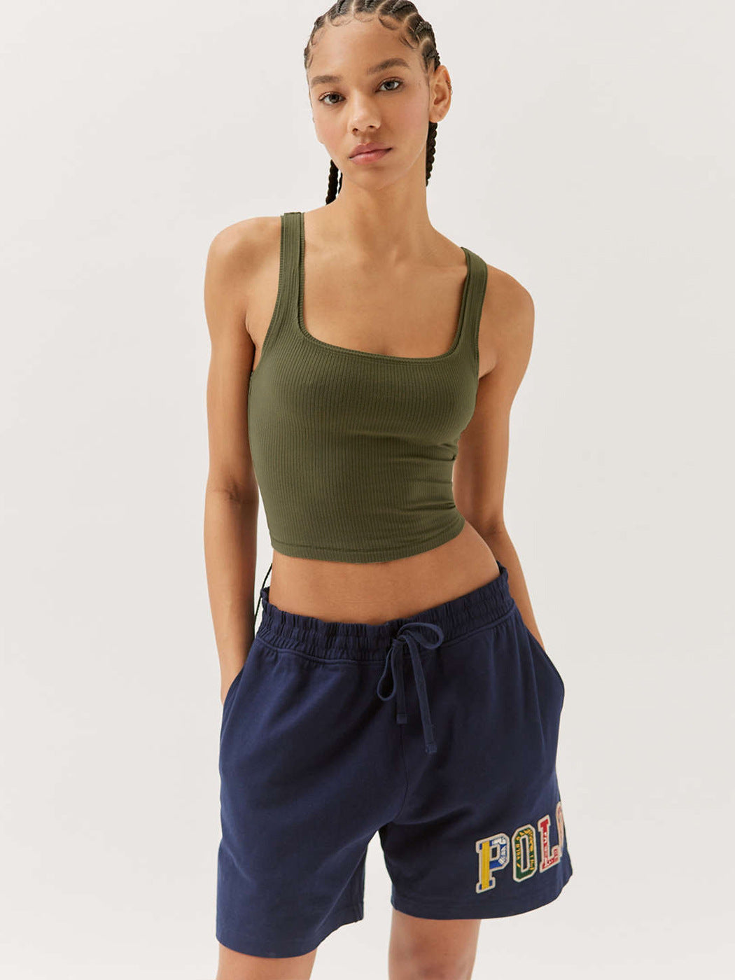 Damen Tanktop Gerippt Trendy Sommer