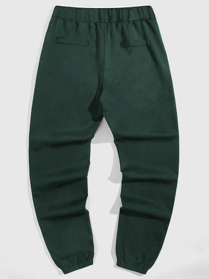 Herren Jogginghose Elastisch Mit Kontrasttaschen