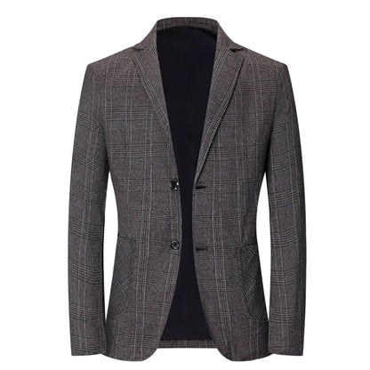 Herren Blazer Modern Karomuster Slim Fit Berlin Style - BerlinGlamour